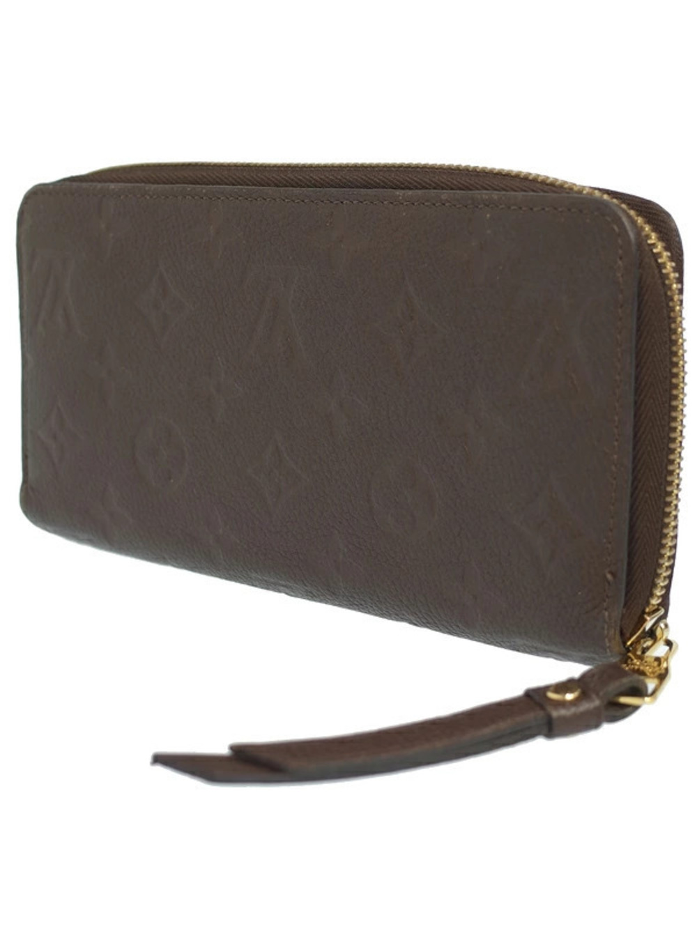 Louis Vuitton Round Long Zipper Wallet Zippy Empreinte Monogram Brown